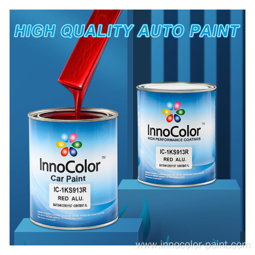 Red Metallic Car Paint Polyester Putty Auto Paint